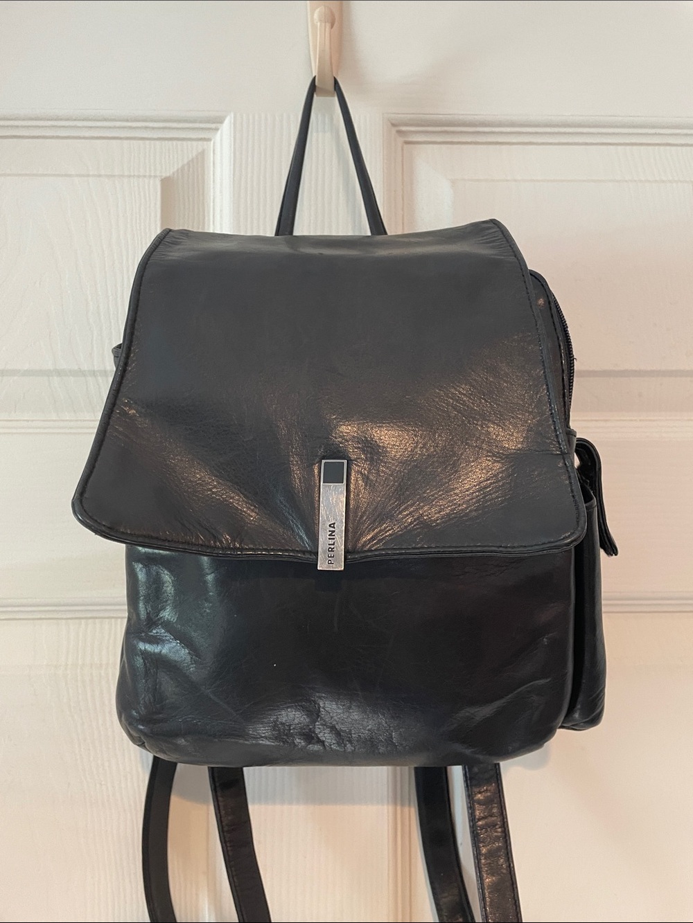 Perlina Leather Mini Backpack